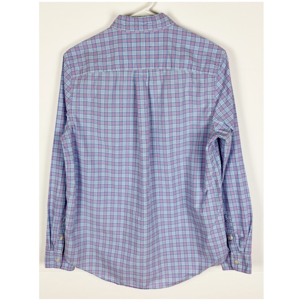 Ralph Lauren Button Down Shirt Boys Size XL 18-20 Long Sleeve Blue Pink - Picture 2 of 4